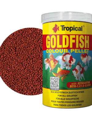 غذای ماهی گلد فیش GoldFish Colour Pellet تروپیکال 250ml/90gr