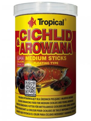 غذای استیکی آروانا Cichlide & Arowana Medium  Sticks تروپیکال