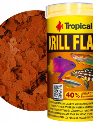 غذای پولکی Krill Flakes 40% تروپیکال 100ml/243gr