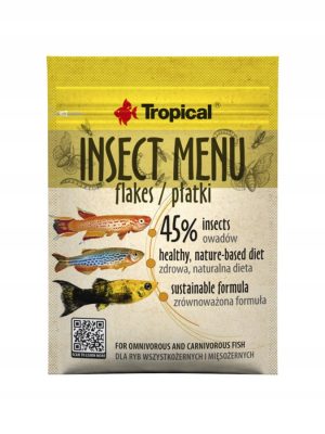 غذای پولکی غنی از حشرات Insect Menu Flake 12gr