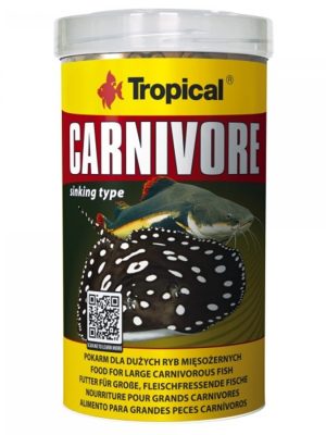 غذای گرانولی ماهی گوشتخوار Carnivore تروپیکال 500ml/300gr