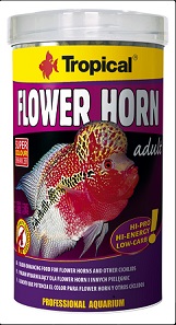 غذای گرانولی فلاورهورن Flower Horn adult Pellet تروپیکال 500ml/190gr